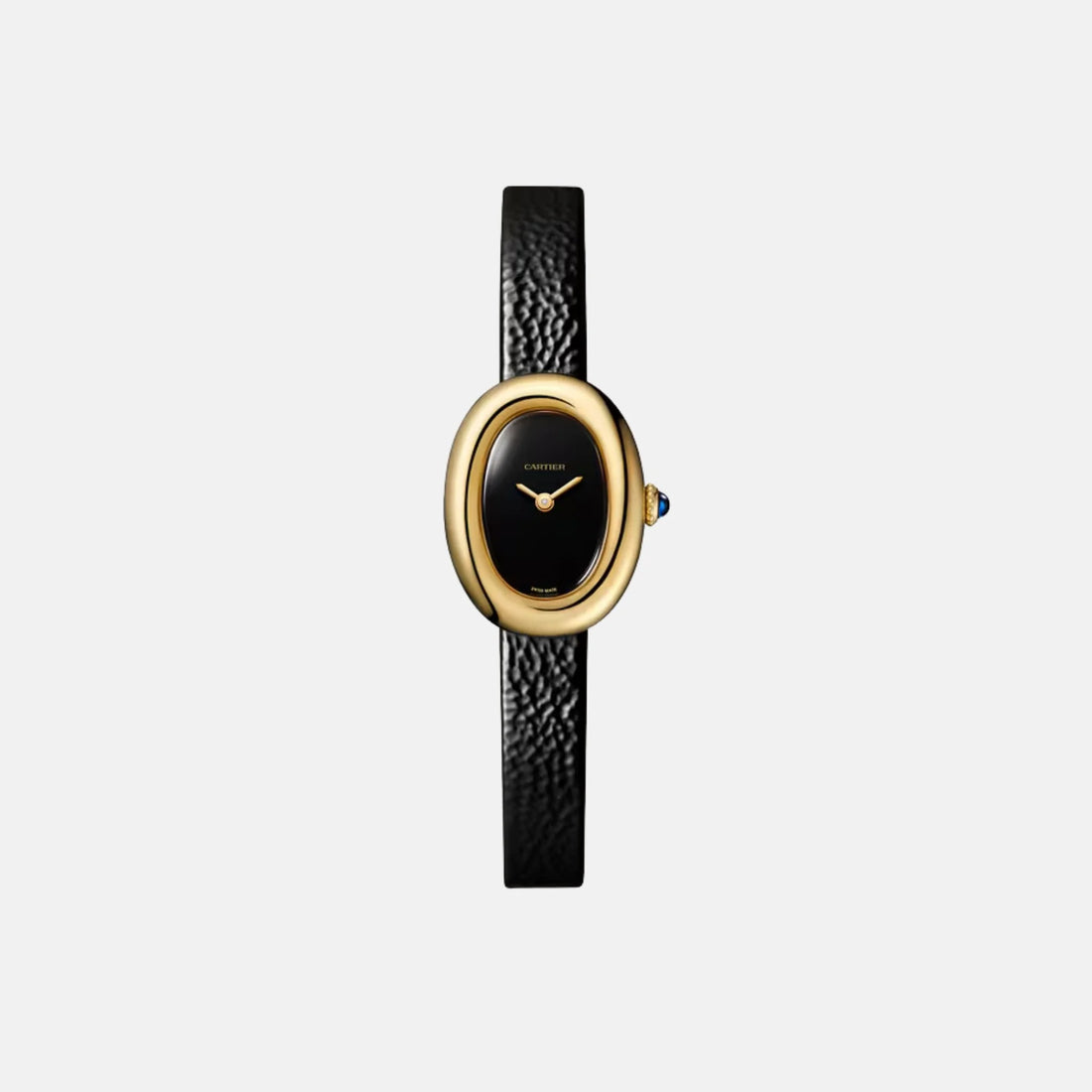 Cartier Baignoire Mini 18K Yellow Gold Black Dial WGBA0040