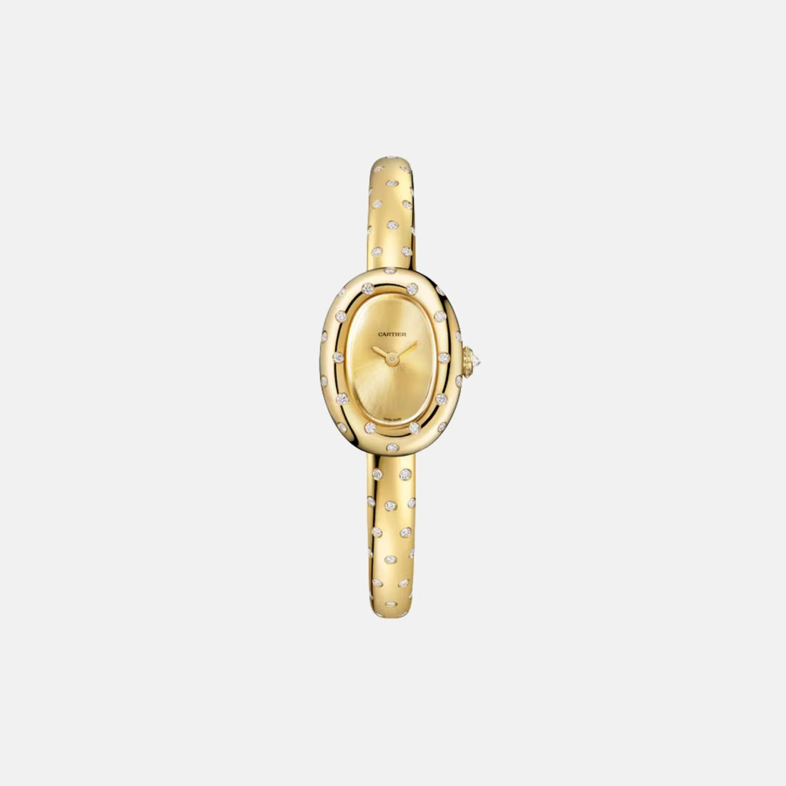 Cartier Baignoire Mini 18K Yellow Gold Size 16 Diamond Set WJBA0064