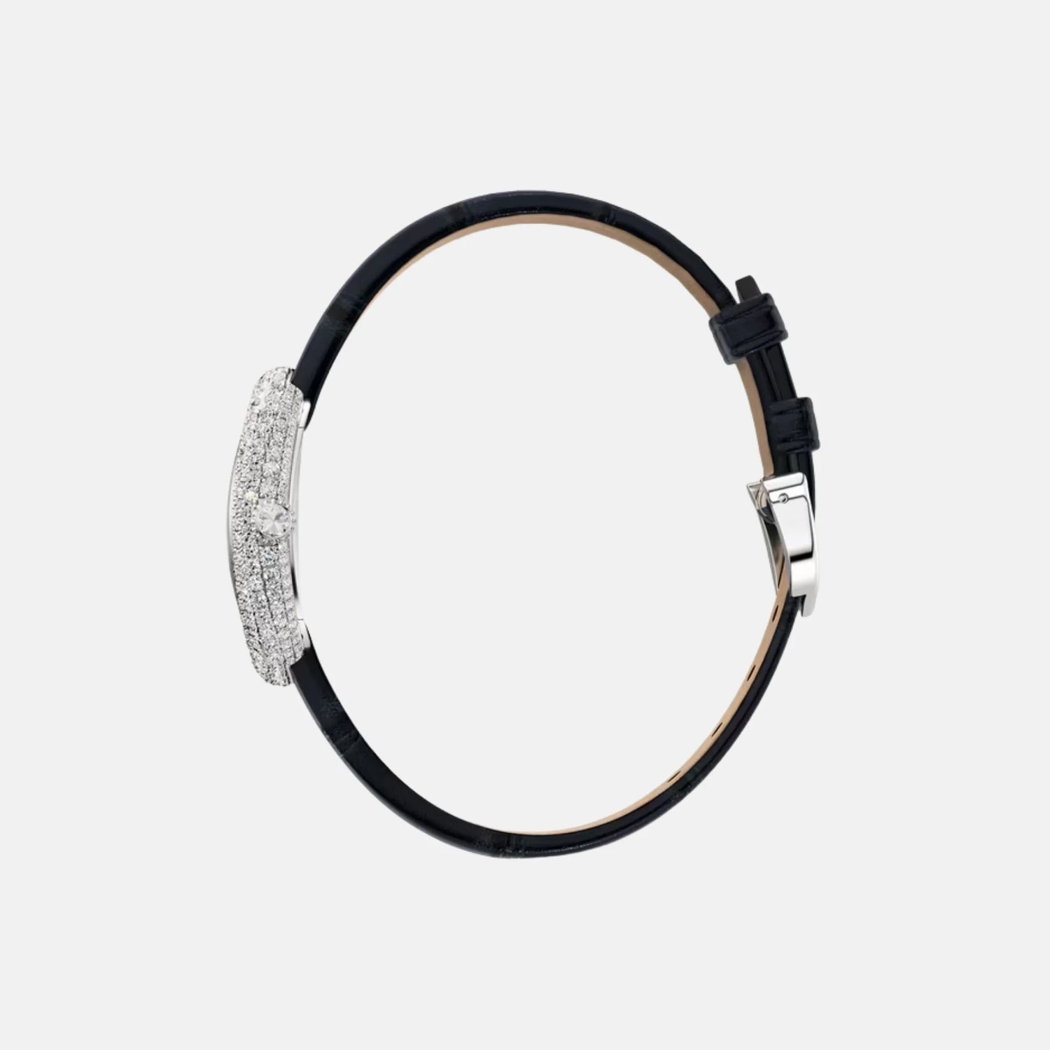 Cartier Baignoire Small 18K White Gold Diamond Set WJBA0049, Side