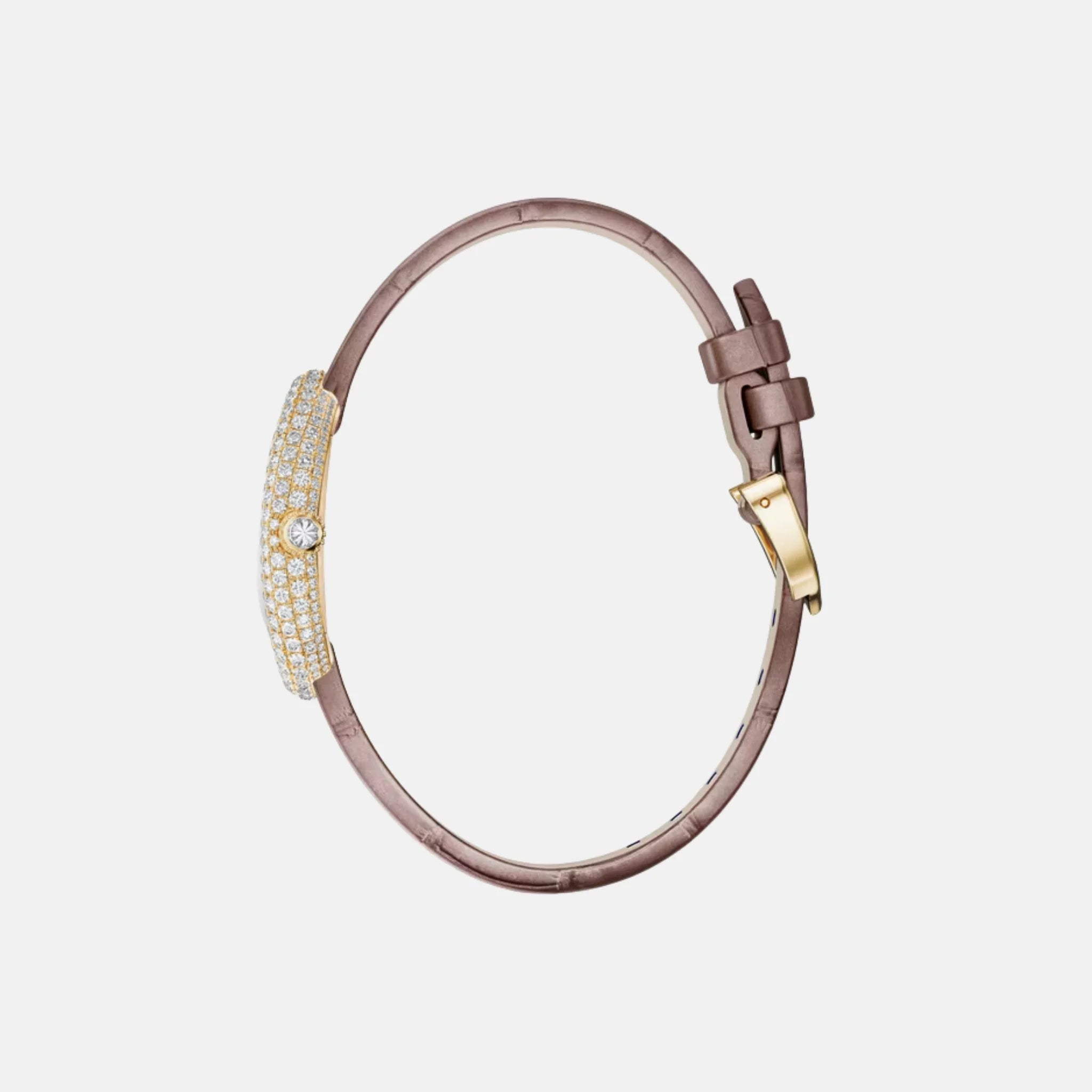 Cartier Baignoire Small 18K Yellow Gold Diamond Set WJBA0048, Side