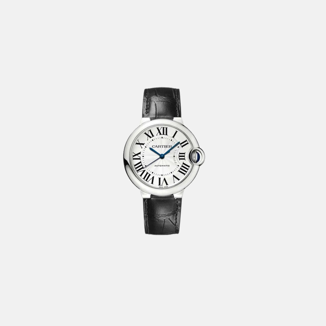Cartier Ballon Bleu Stainless Steel - Leather 36mm WSBB0028, Front