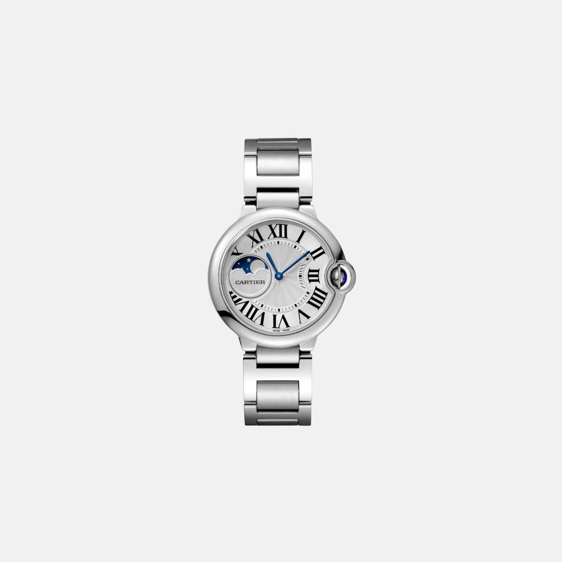 Cartier Ballon Bleu Stainless Steel Moonphase 37mm WSBB0021, Front