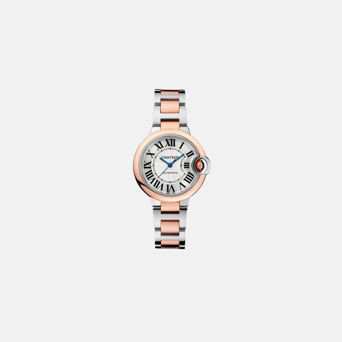 Cartier Ballon Bleu Steel &amp; Rose Gold 33mm W2BB0032, Front
