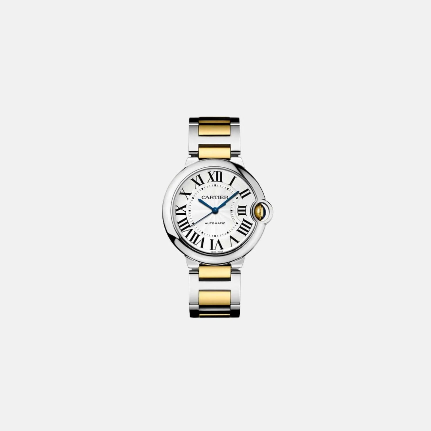 Cartier Ballon Bleu Steel &amp; Yellow Gold 36Mm W2BB0030, Front