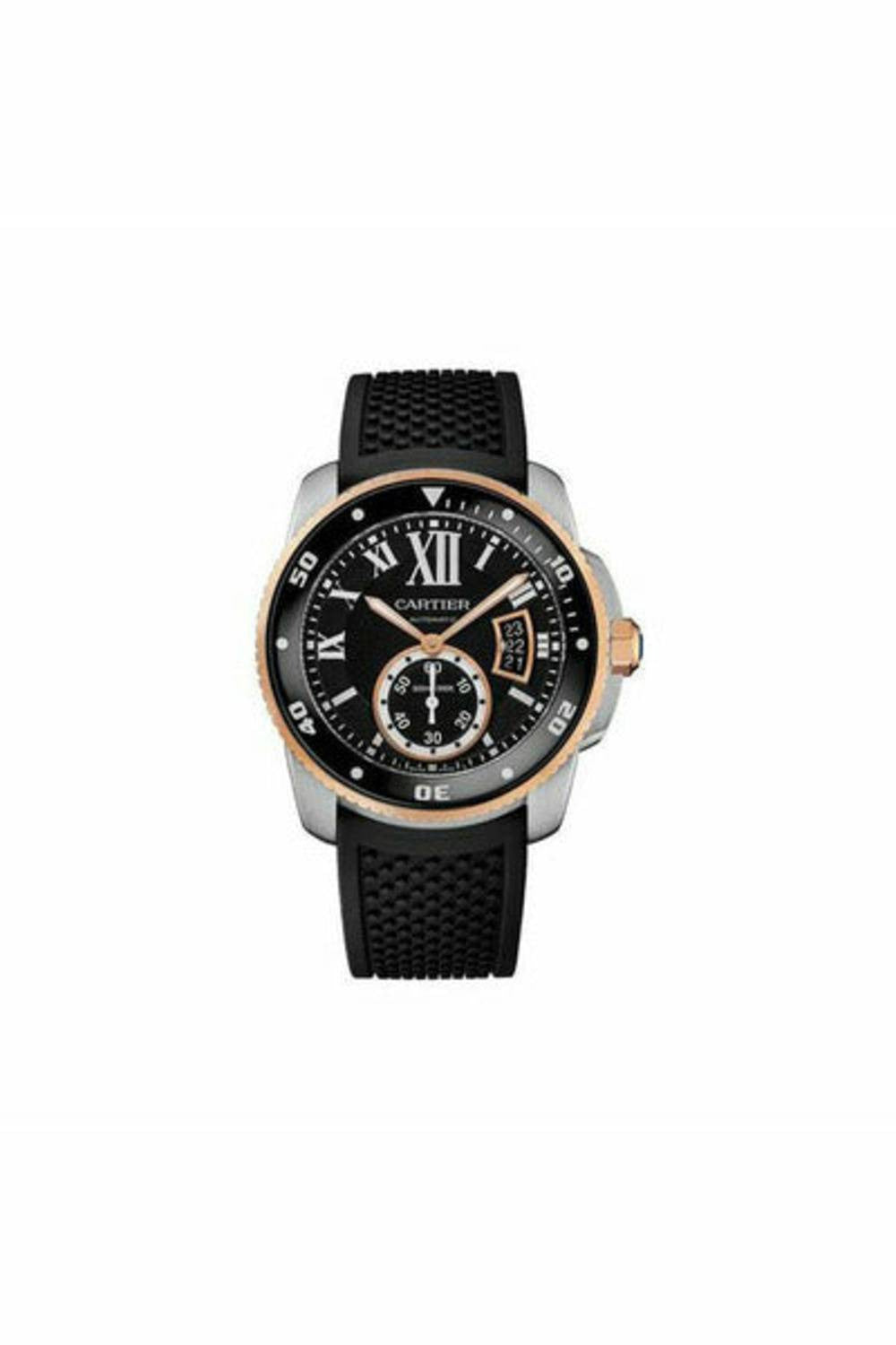 Calibre De Cartier Black Dial 42Mm Stainless Steel Men&