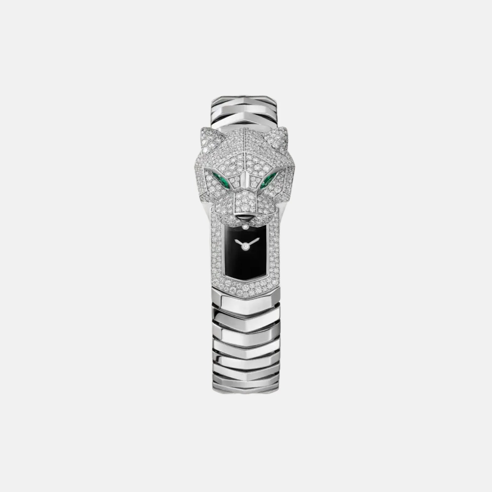 Cartier Panthere Rhodium White Gold Diamond Panther Head HPI01636
