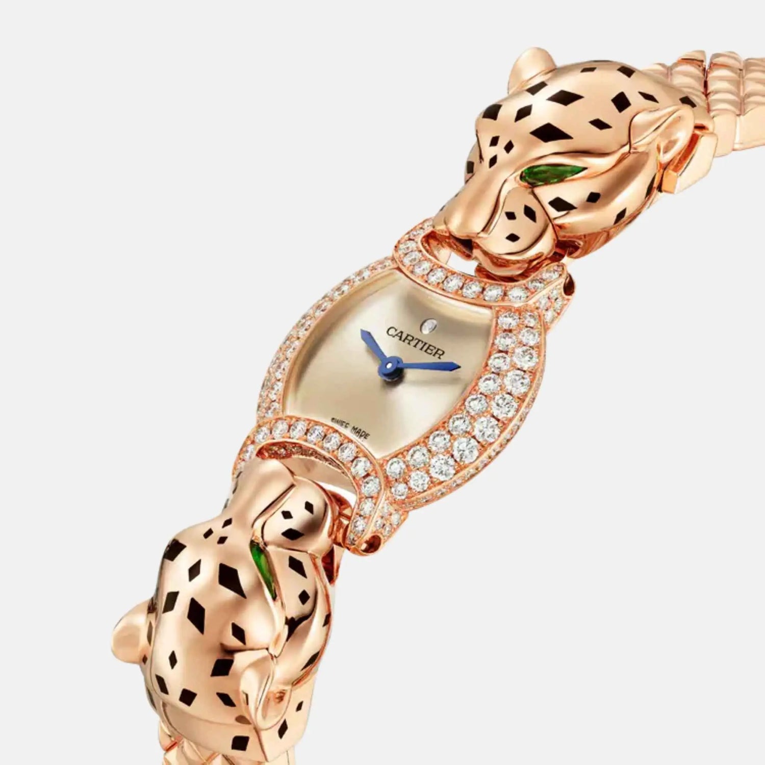 Cartier Panthere Rose Gold Diamond Double Panther Heads HPI01442, Close