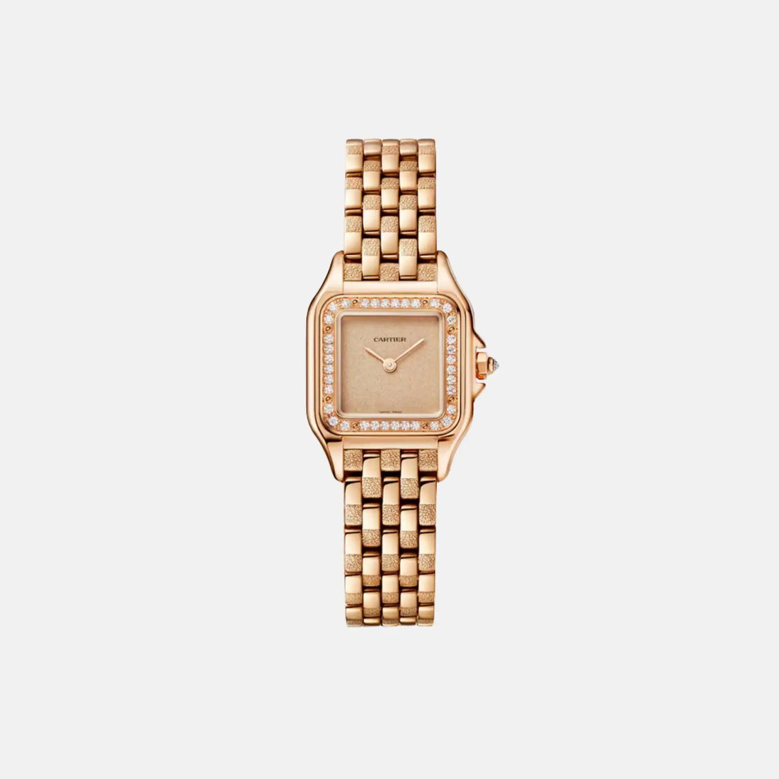 Cartier Panthere Small Model Rose Gold Diamond Set WJPN0058, Front
