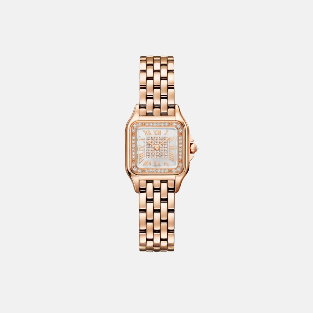 Cartier Panthere Small Model Rose Gold Diamond Set WJPN0077, Front