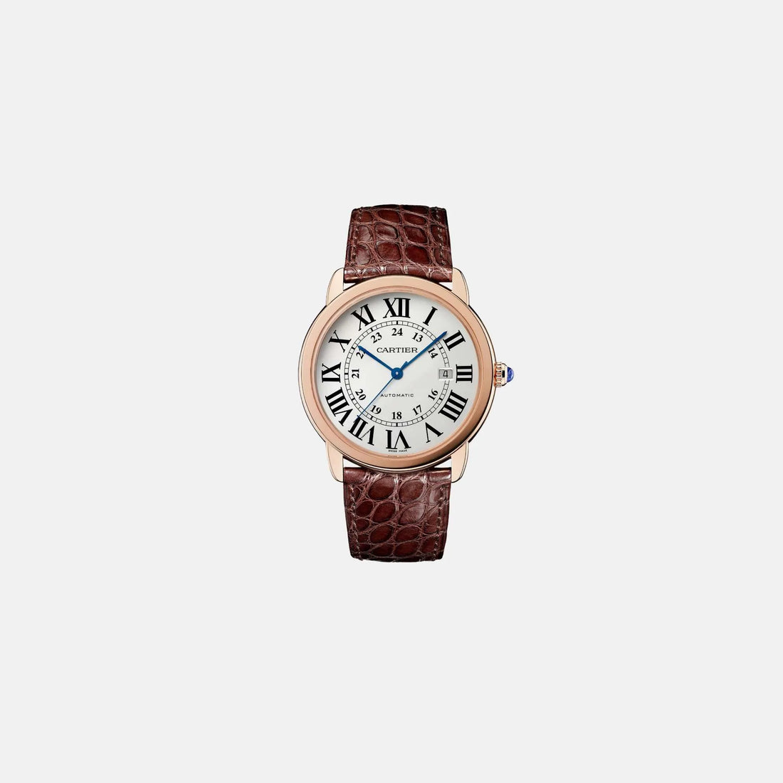 Cartier Ronde Solo De Cartier Rose Gold - Silvered 42mm W6701009, Front