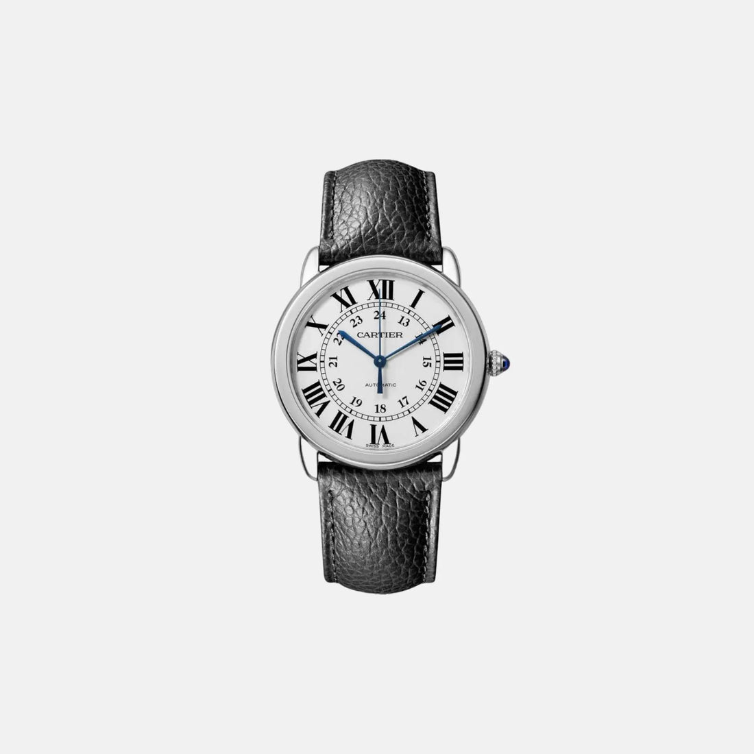 Cartier Rondo Solo De Cartier Stainless Steel Silvered 36mm WSRN0021, Front