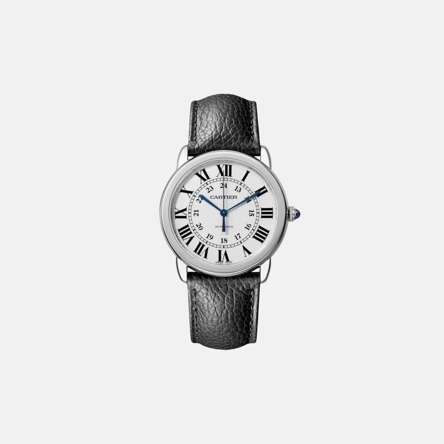 Cartier Rondo Solo De Cartier Stainless Steel Silvered 36mm WSRN0021, Front