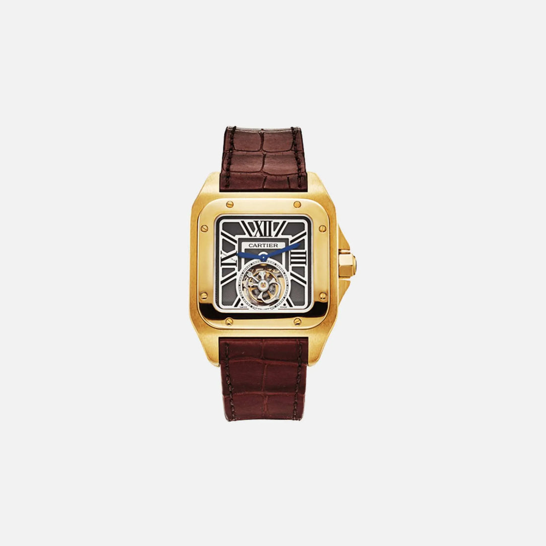 Cartier Santos 100 Flying Tourbillon Limited Edition Pink Gold W2020019, Front