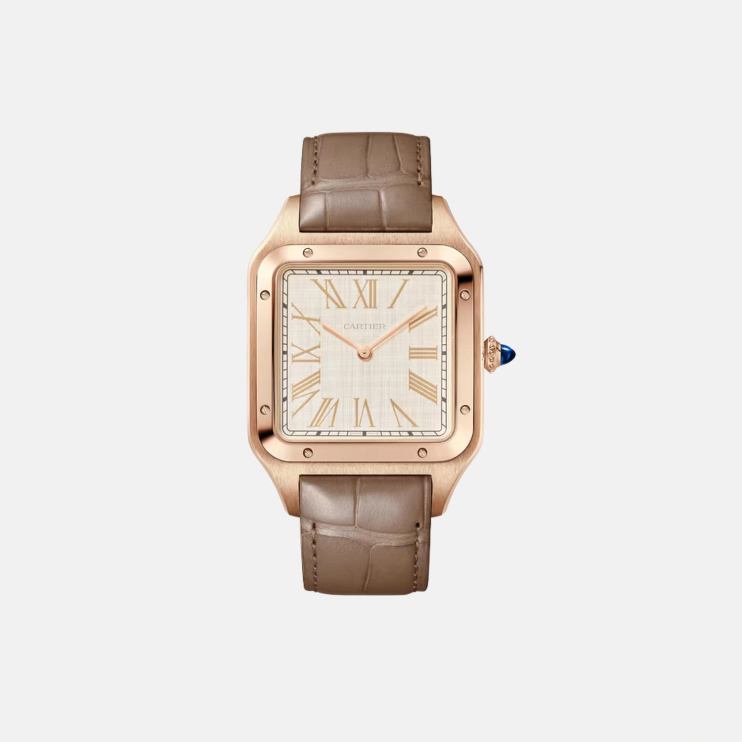 Cartier Santos Dumont Extra Large Model 18K Rose Gold WGSA0112, Front