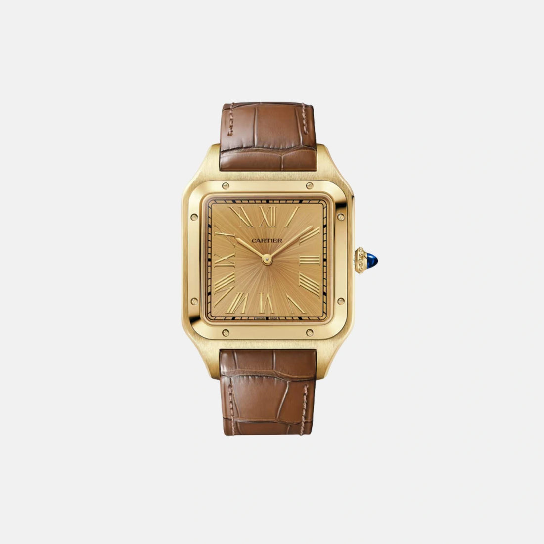 Cartier Santos Dumont Extra Large Model 18K Yellow Gold WGSA0111, Front
