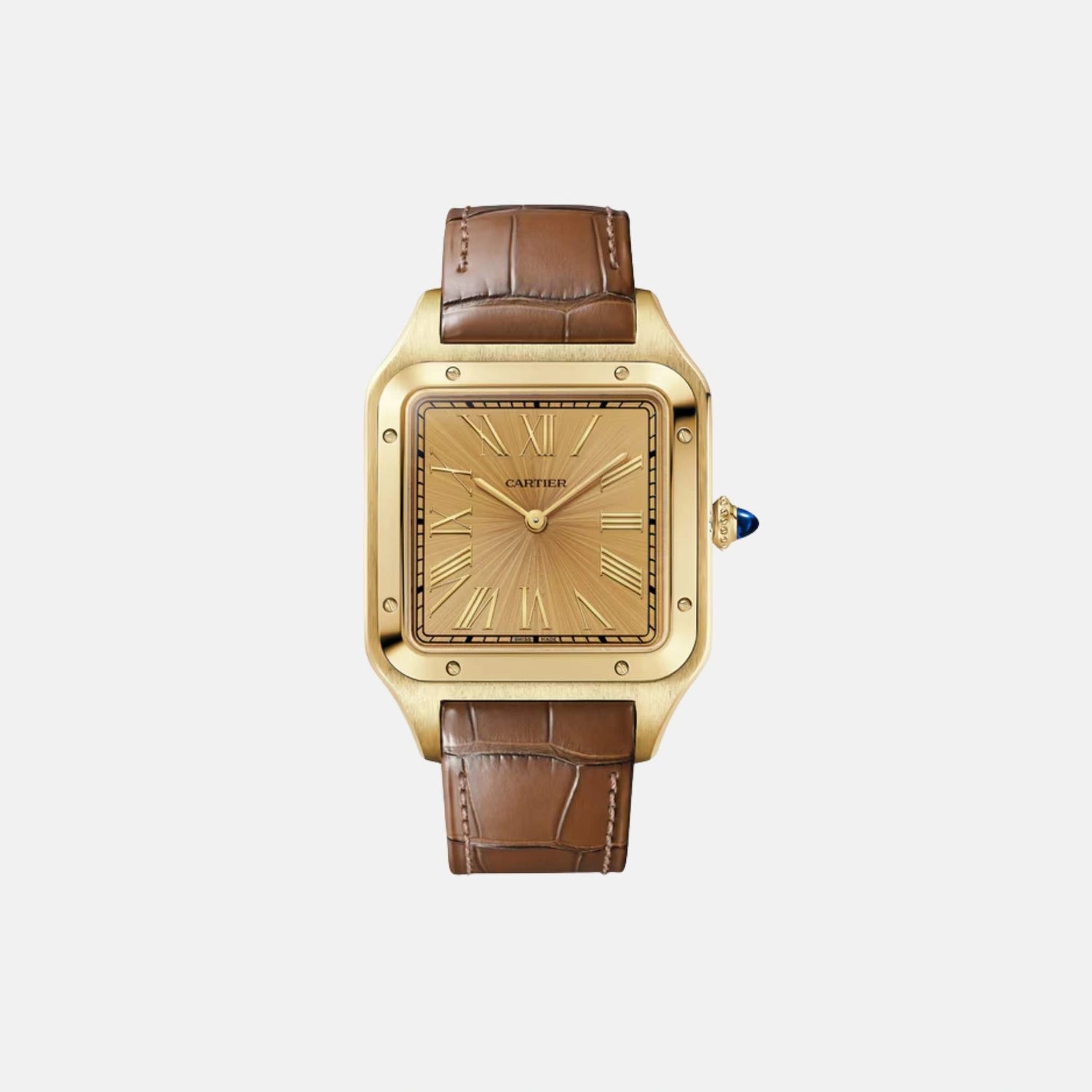 Cartier Santos Dumont Extra Large Model 18K Yellow Gold WGSA0111, Front