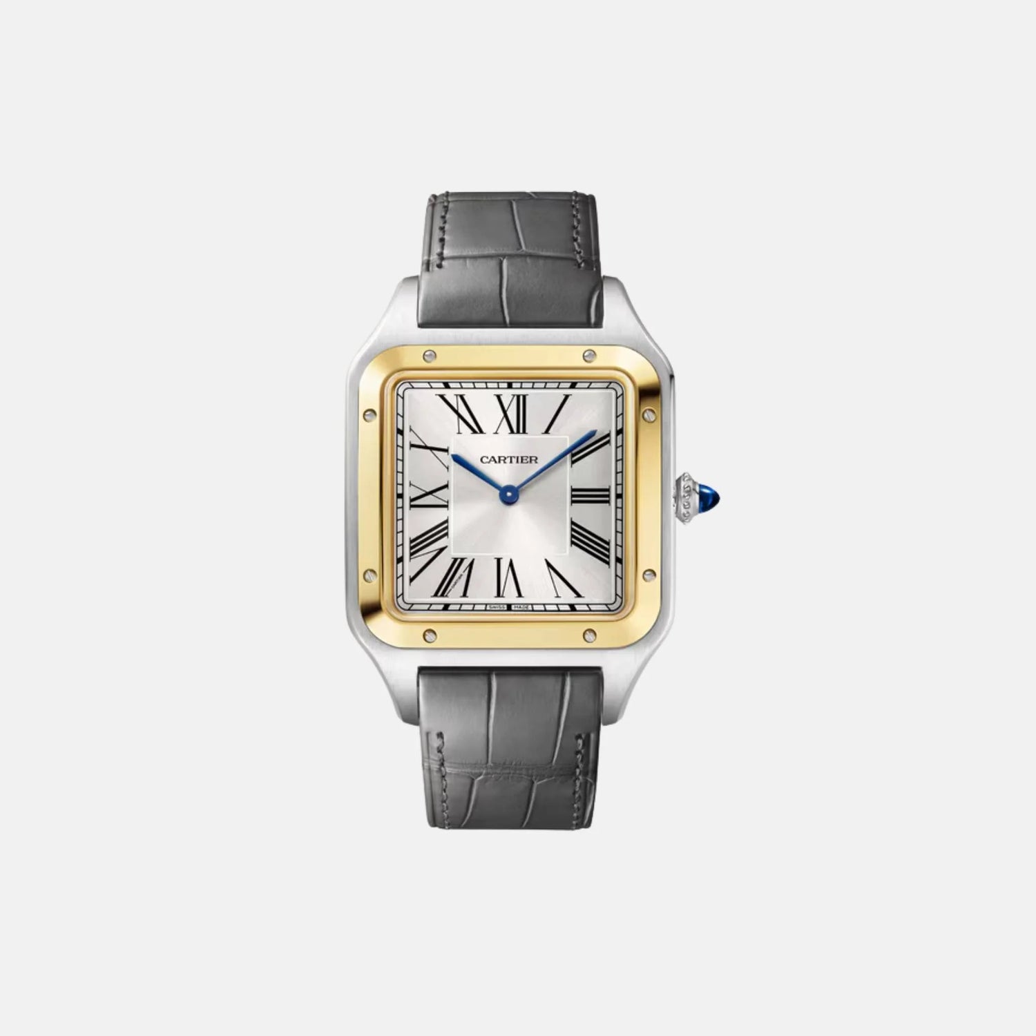 Cartier Santos Dumont Extra Large Model Steel Yellow Gold W2SA0034