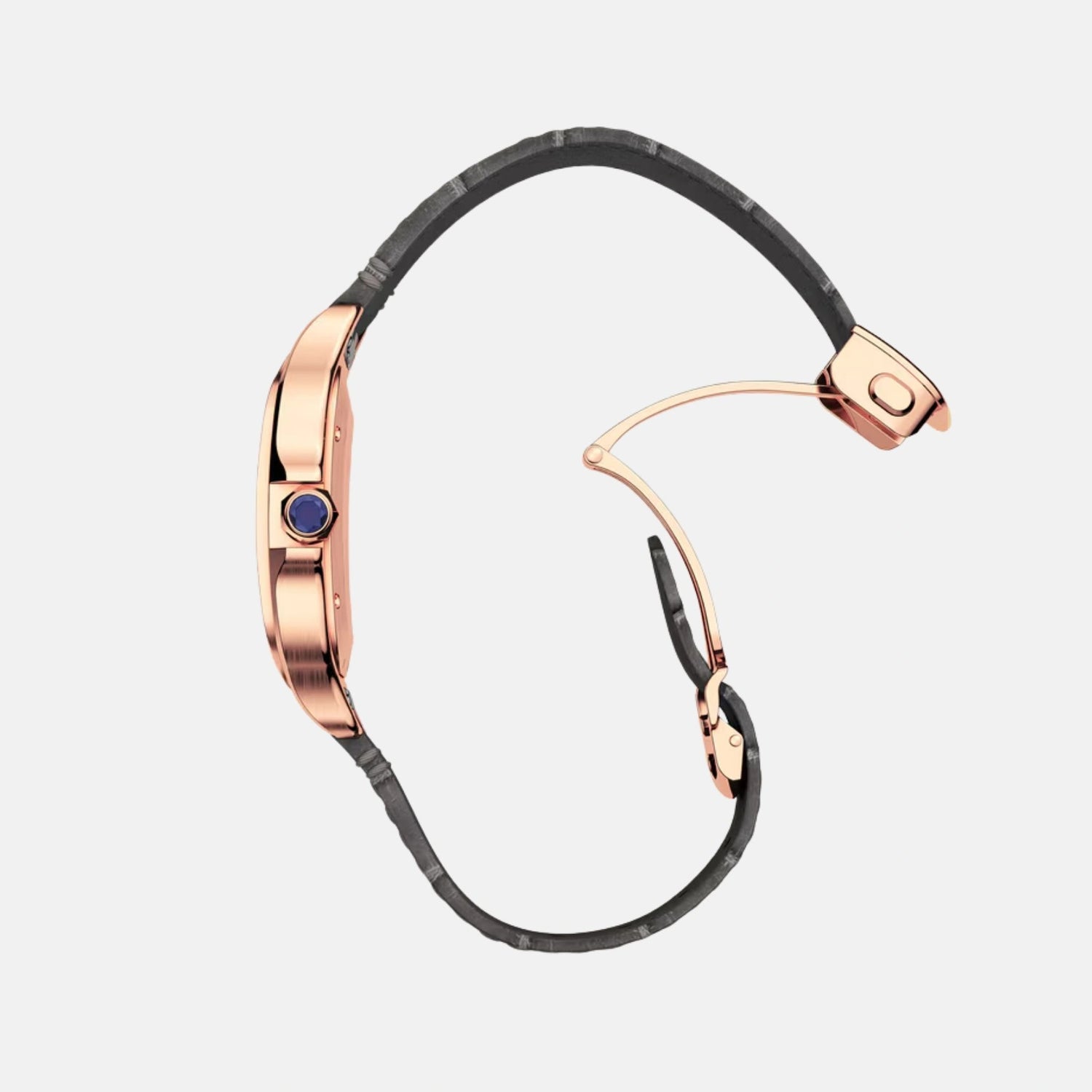 Cartier Santos Large Model 18K Rose Gold Automatic WGSA0019, Side Strap, View