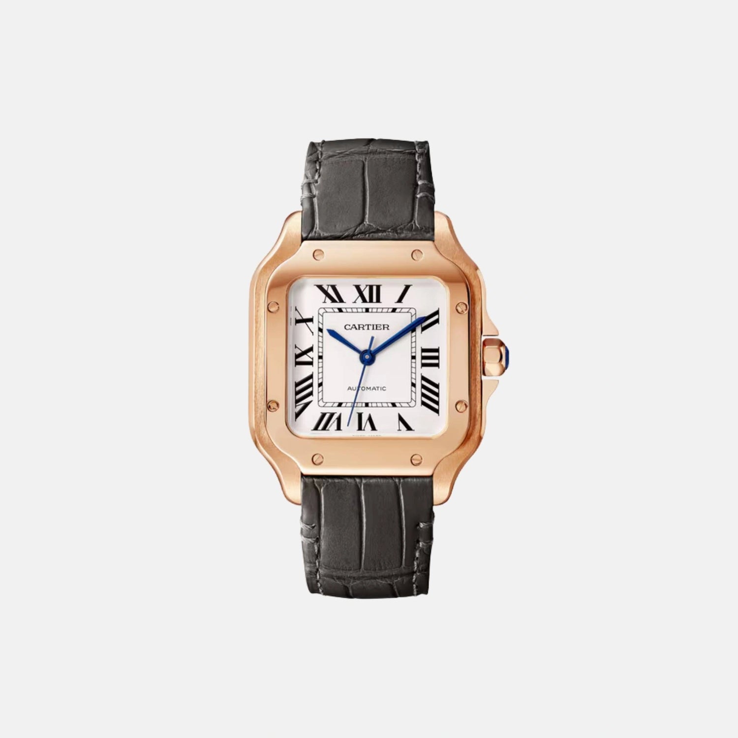 Cartier Santos Medium Model 18K Rose Gold Automatic WGSA0028