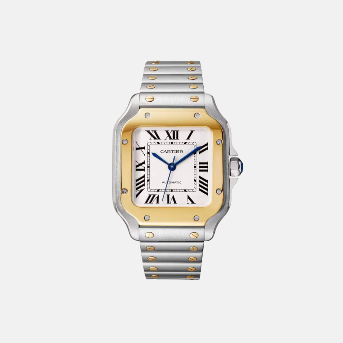 Cartier Santos Medium Model Steel Yellow Gold Automatic W2SA0016