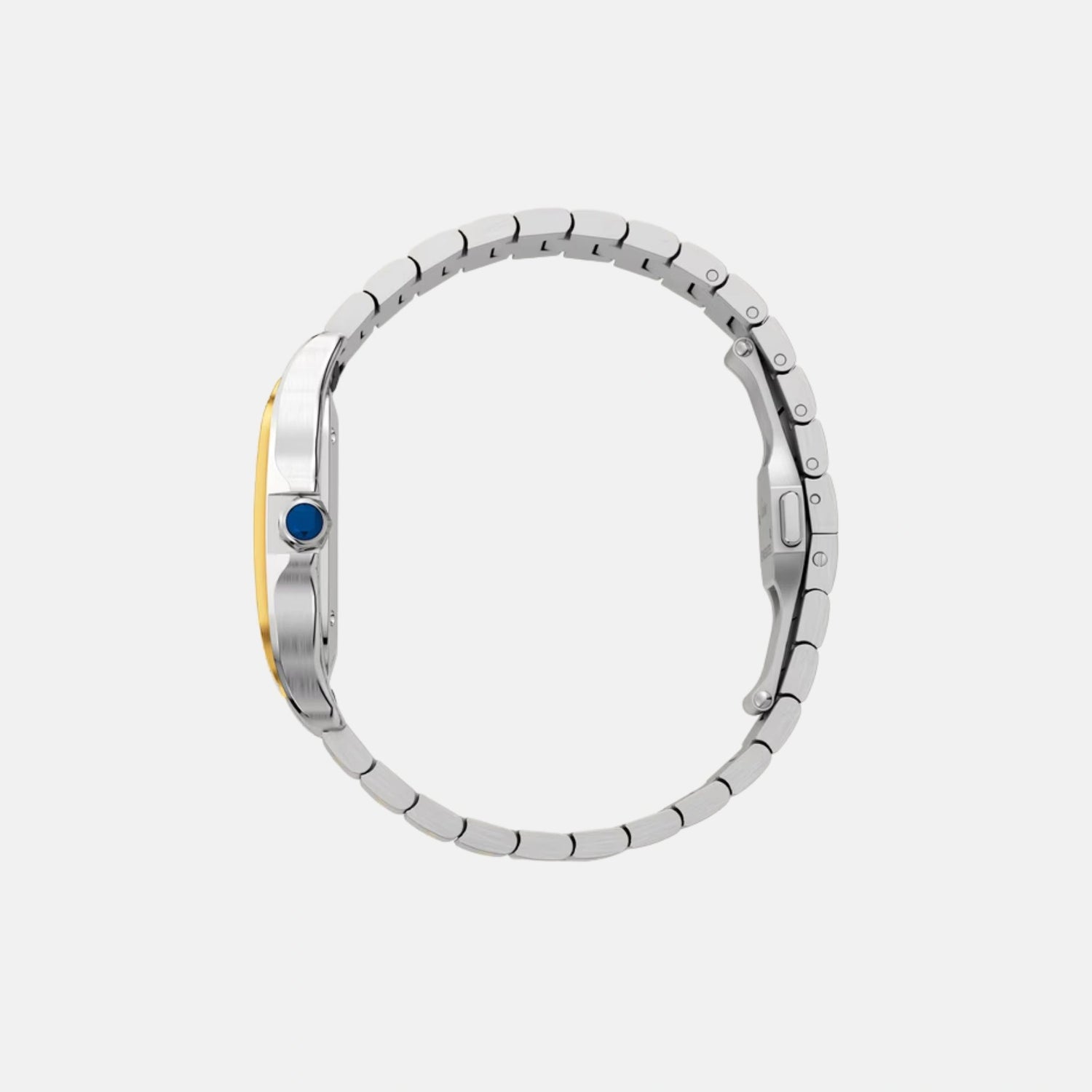 Cartier Santos Medium Model Yellow Gold Diamond Bezel W3SA0007, Side