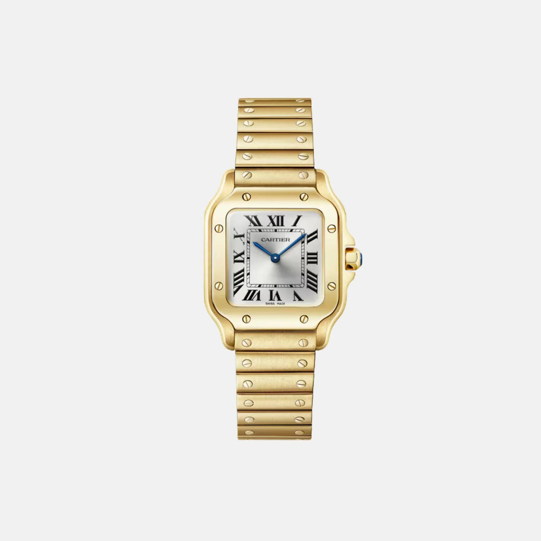 Cartier Santos Small Model 18K Yellow Gold Quartz WGSA0107