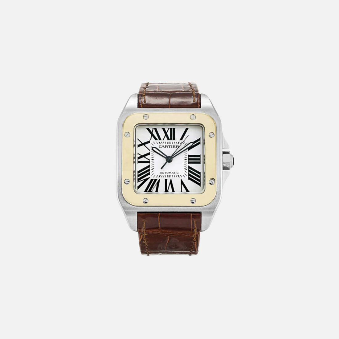 Cartier Santos Steel & Yellow Gold  51.1x41.3 mm W20072X7, Front
