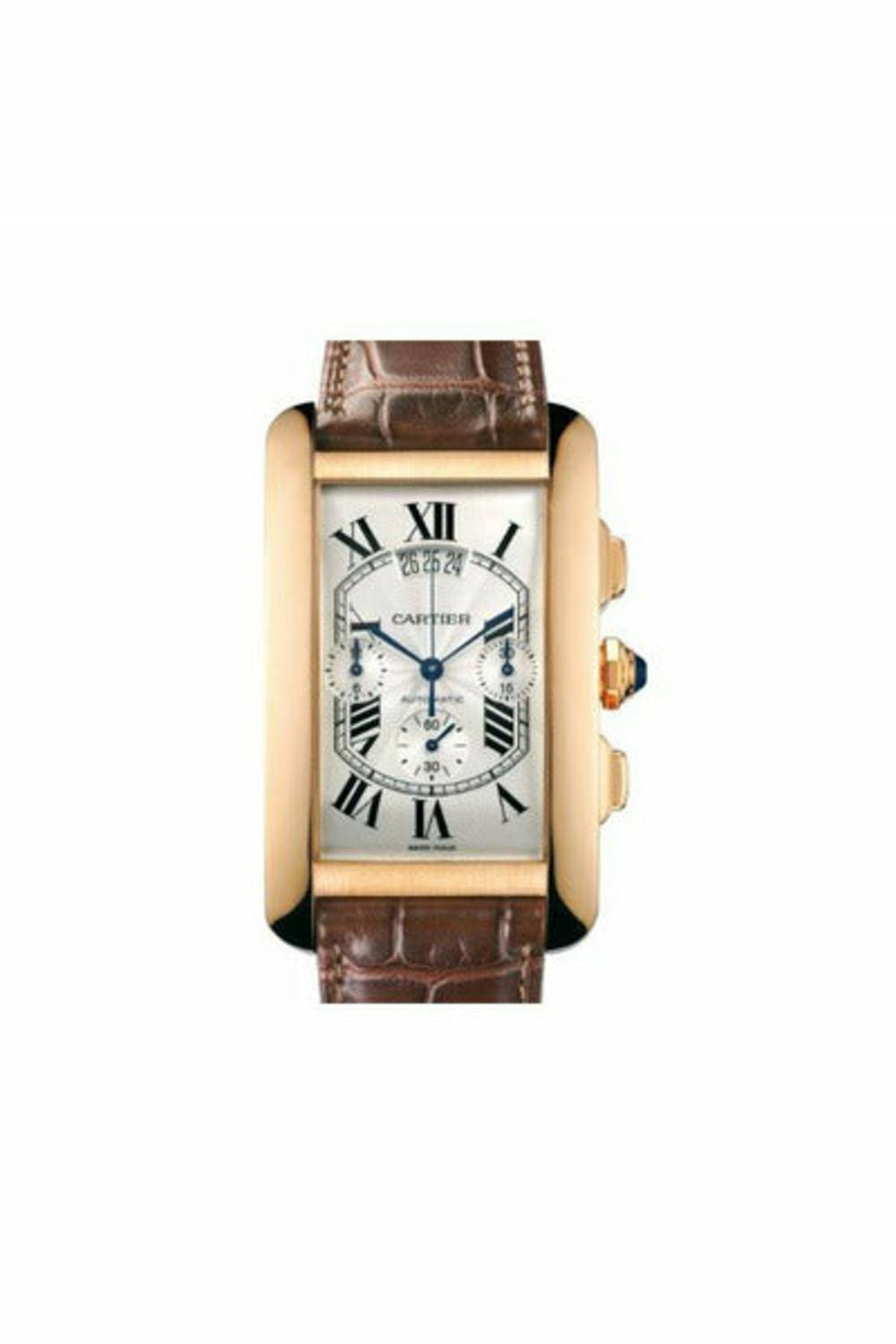 Tank Americaine 18Kt 52Mm X 31.4Mm Rose Gold Men&