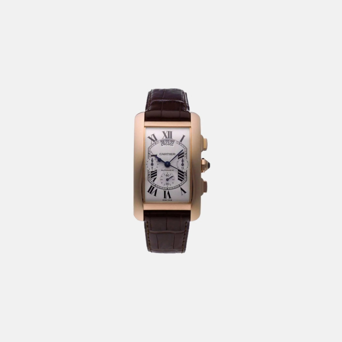 Cartier Tank Americaine XL Chronograph Rose Gold 52x31.4 mm W2610751, Front