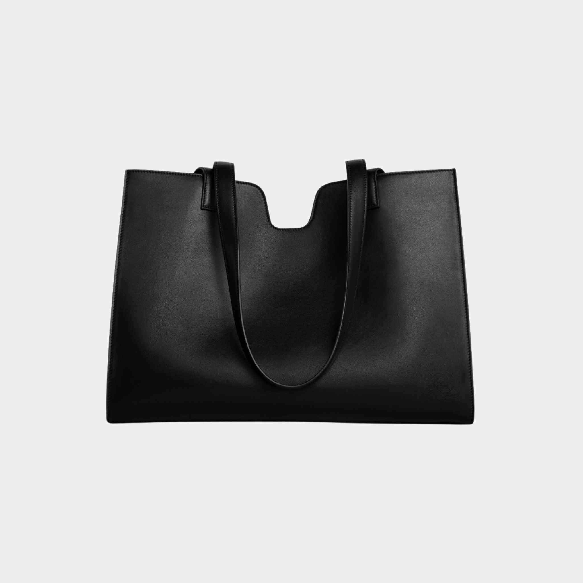 Celine Cabas 16 Soft In Smooth Calfskin Handbag, Black, Back View