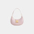 Celine Medium Ava Triomphe Bag In Smooth Calfskin Handbag, Pastel Pink, Front View