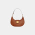 Celine Medium Ava Triomphe Bag In Smooth Calfskin Handbag, Tan, Front View