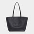 Celine Medium Cabas Anaïs Cuir Triomphe In Grained Calfskin Handbag, Black, Front View