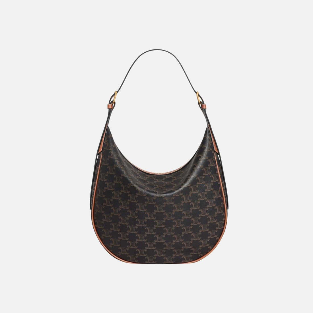 Celine Medium Heloïse Bag In Triomphe Canvas And Calfskin, Front