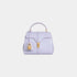 Celine Mini 16 In Satinated Calfskin Handbag, Light Lavender, Front View