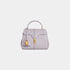 Celine Mini 16 In Satinated Calfskin Handbag, Light Lilac, Front View