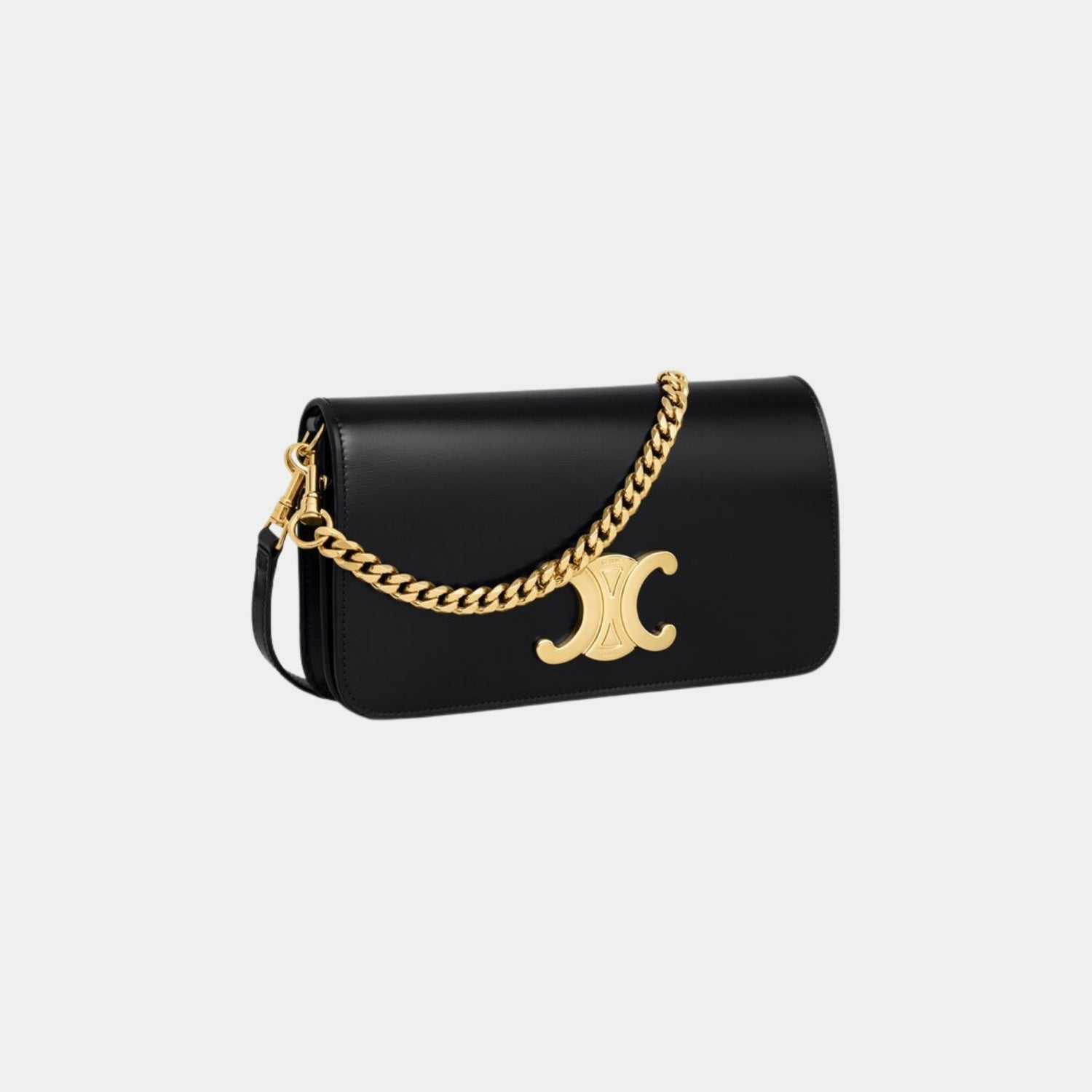 Celine Multipochette in Shiny Calfskin, Back, Side
