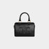 Celine Small Boston In Smooth Calfskin Handbag, Black, Front View