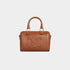 Celine Small Boston In Smooth Calfskin Handbag, Tan, Front View