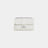 Celine Teen Celine Victoire Bag In Supple Calfskin Handbag, White, FrontView