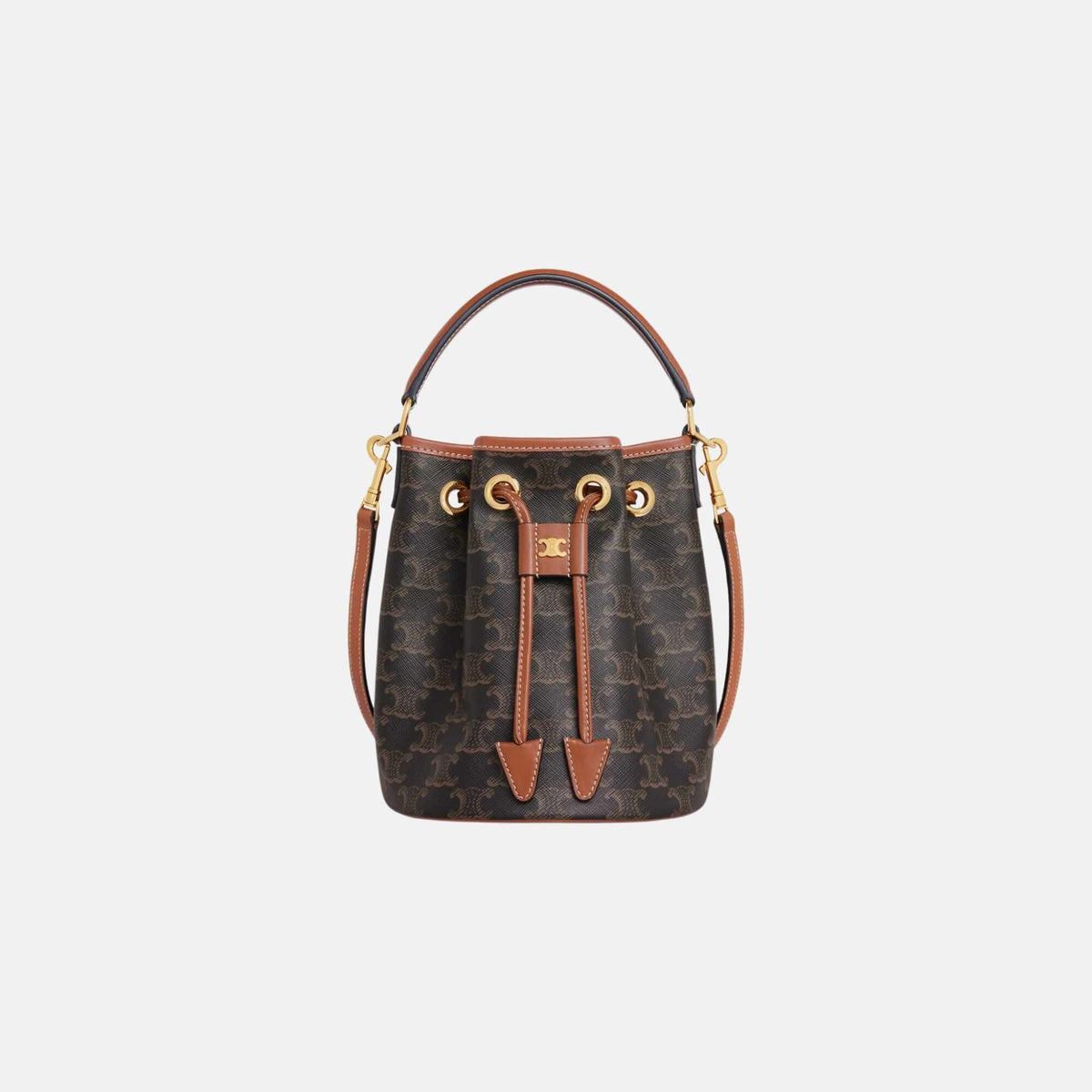 Teen Clara Bag In Triomphe Canvas And Calfskin