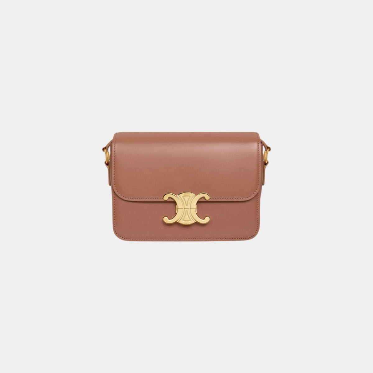 Teen Triomphe Bag In Shiny Calfskin Handbag