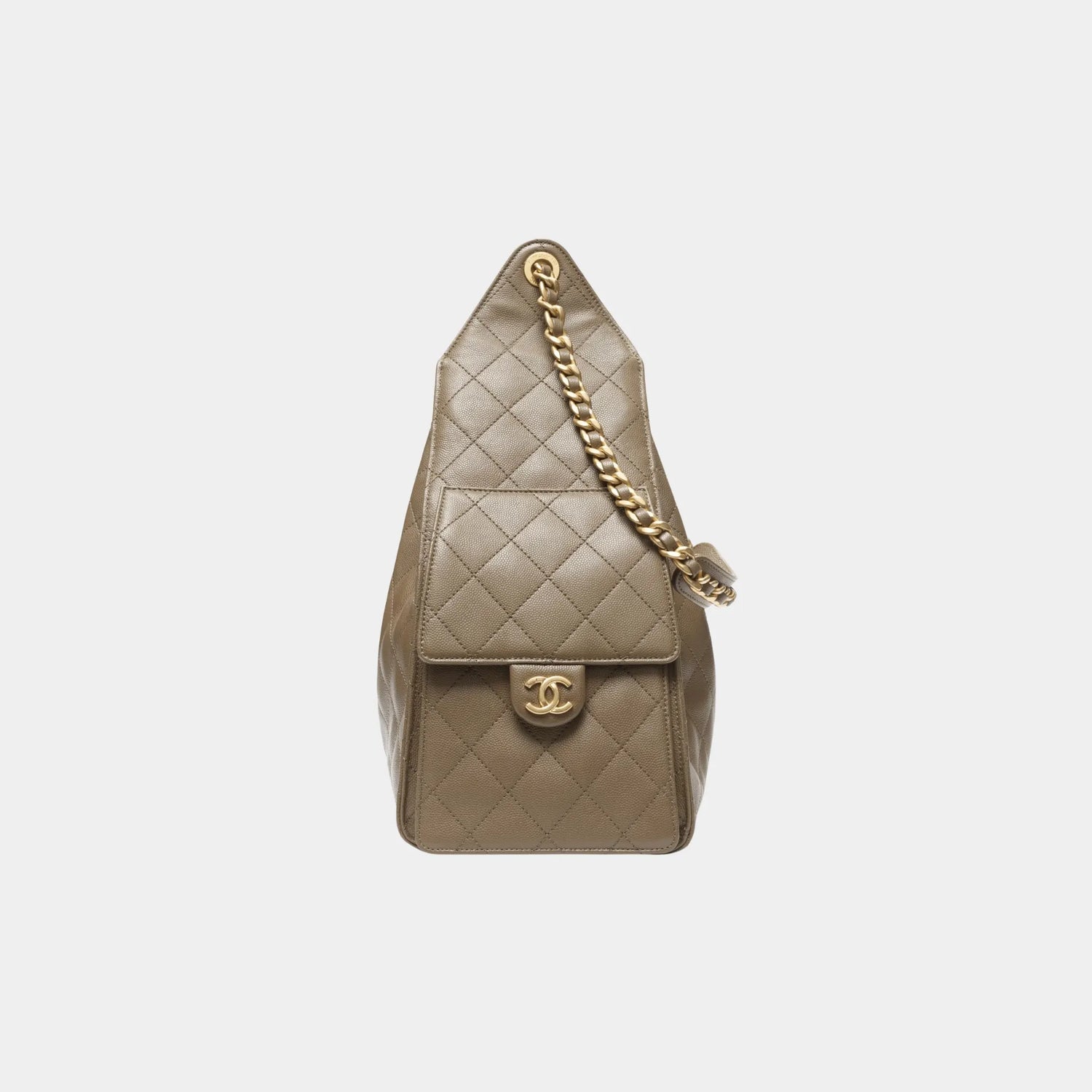 Chanel 25 Medium Handbag Grained Calfskin And Gold-Tone Metal