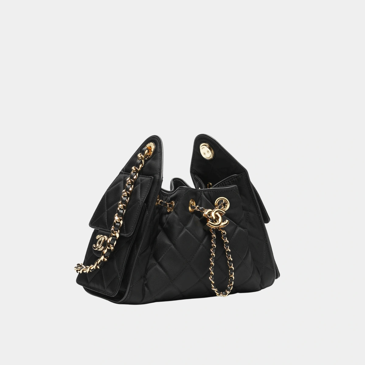 Chanel 25 Mini Handbag Calfskin &amp; Gold-Tone Metal