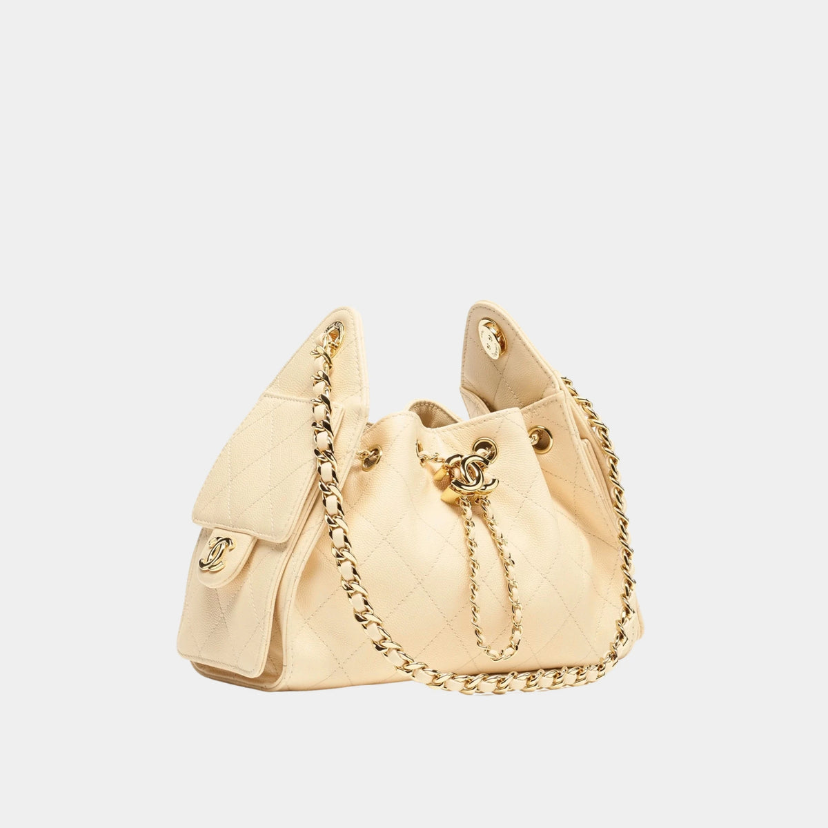 Chanel 25 Mini Handbag Calfskin & Gold-Tone Metal