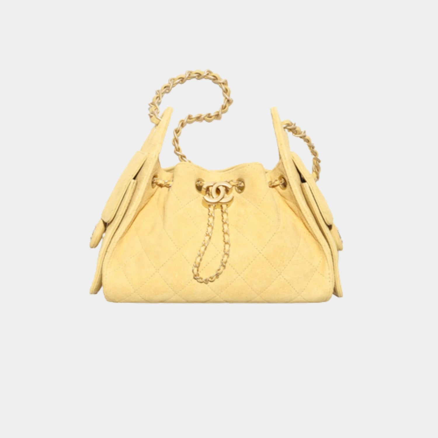 25 Mini Handbag Suede Calfskin &amp; Gold Metal