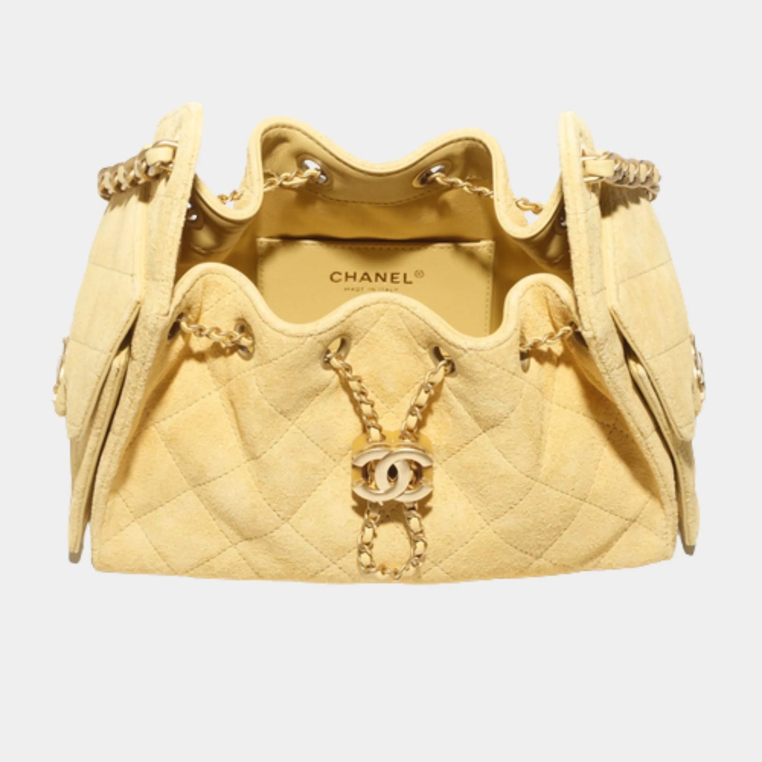 25 Mini Handbag Suede Calfskin &amp; Gold Metal