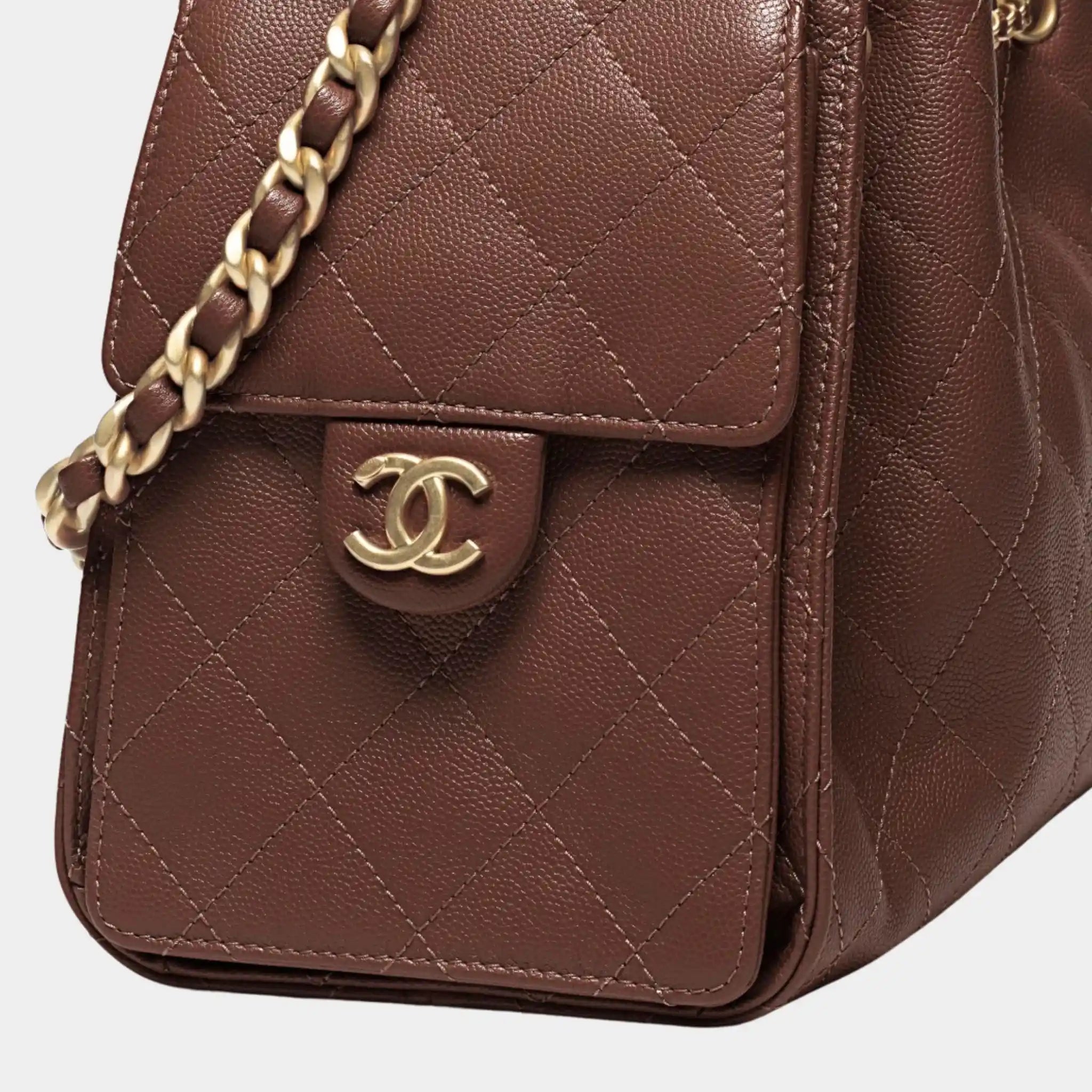 Chanel 25 Small Handbag Calfskin &amp; Gold-Tone Metal