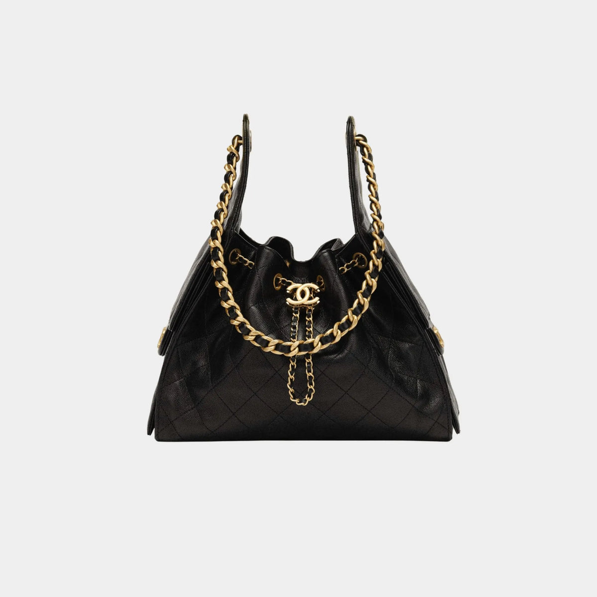 Chanel 25 Small Handbag Gained Calfskin & Gold Tone Metal