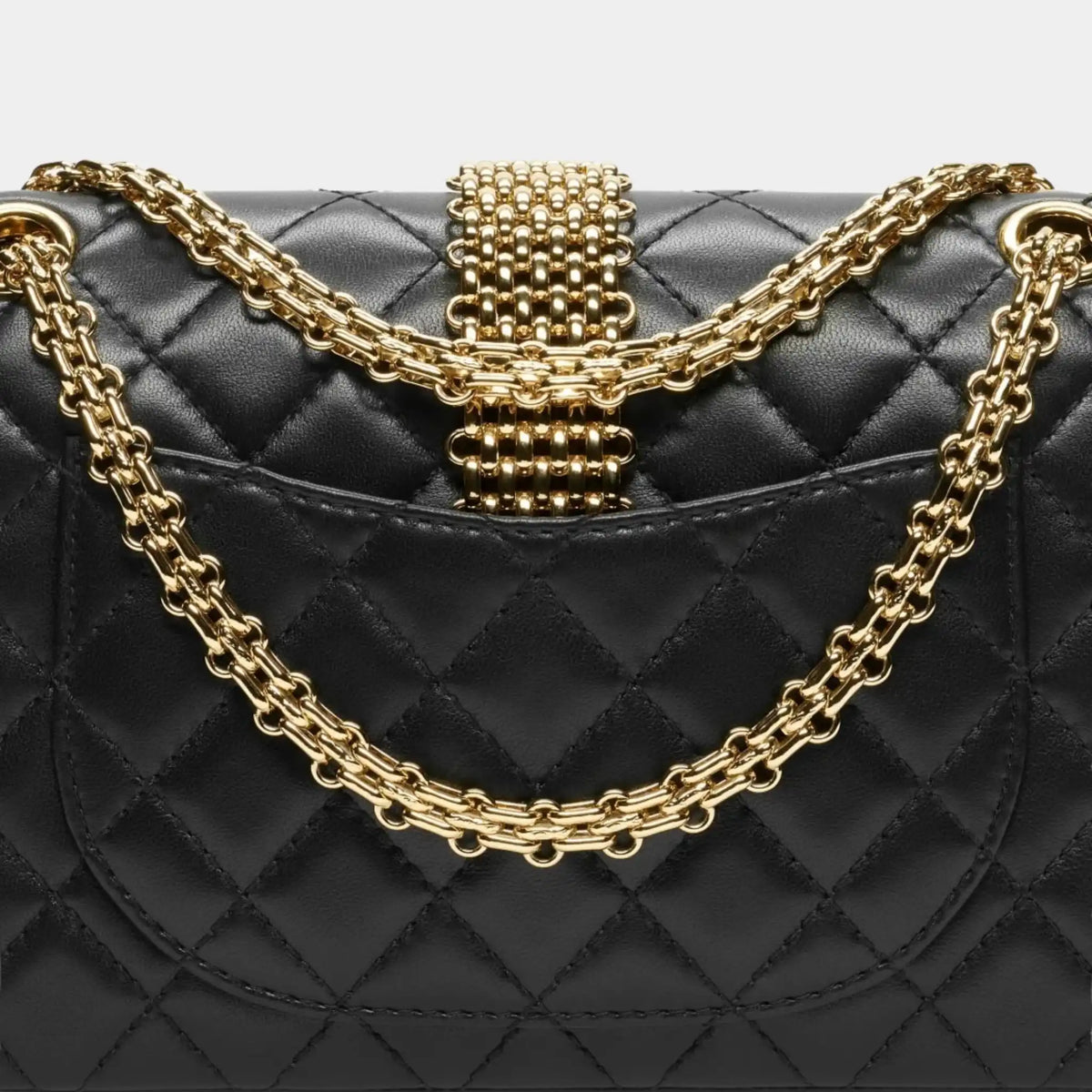Chanel Bag 2.55 Lamb &amp; Gold-Plated Metal Black